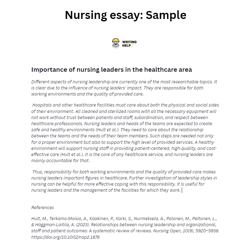 nursing-essay-sample